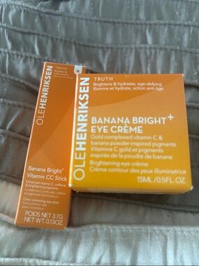 Ole Henriksen Banana Bright+ Eye Crème and Guava vitamin CC stick